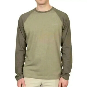 Columbia Men's Long Sleeve Raglan Tee Sage Heather XL